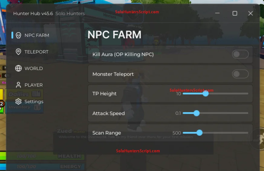 Solo Hunters Script Roblox No KEY