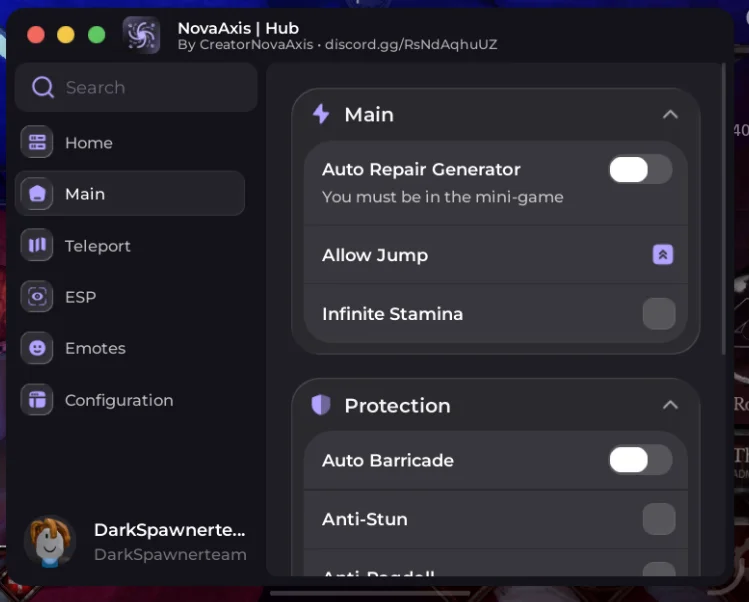 NovaAxis Bite by Night Script Roblox No key